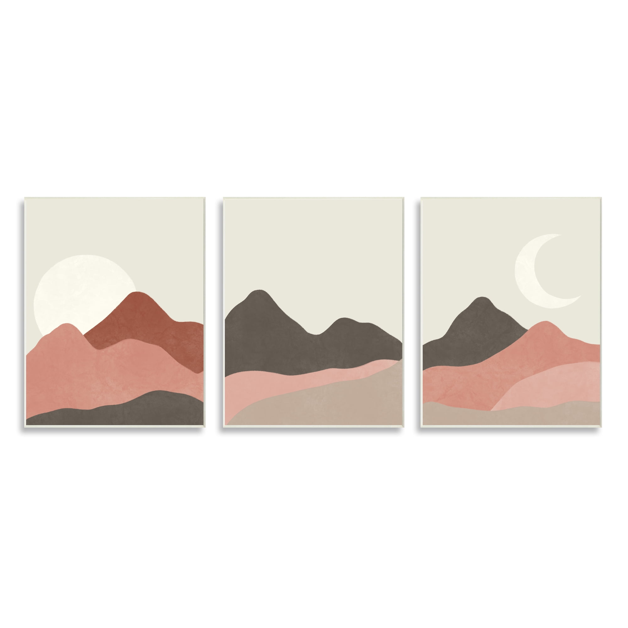 Stupell Indtries Sun and Crescent Moon Desert Canyon Mountain Landscape,10 x 15,Design by Taylor Shannon Designs