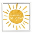 thumbnail image 1 of Stupell Indtries Sunshine State of Mind Phrase Big Bold Sun,12 x 12,Design by Lucille Price, 1 of 7