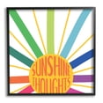 thumbnail image 1 of Stupell Indtries Sunshine Thoughts Phrase Rainbow Sunrise Striped Rays,12 x 12,Design by Sd Graphics Studio, 1 of 7
