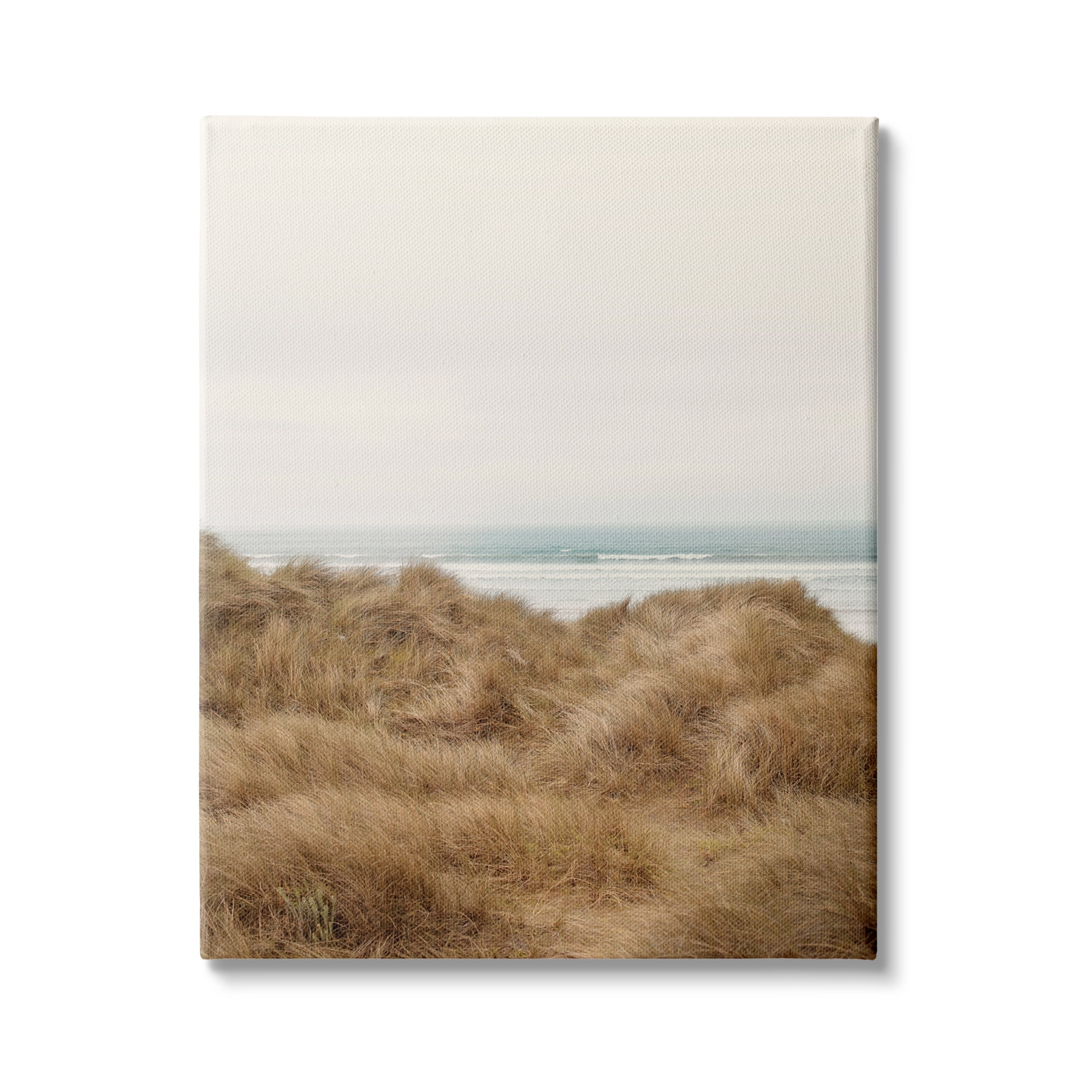 Stupell Indtries Tall Grass Field Beach Waves Sun Bleached Sky,36 x 48,Design by Ian Winstanley