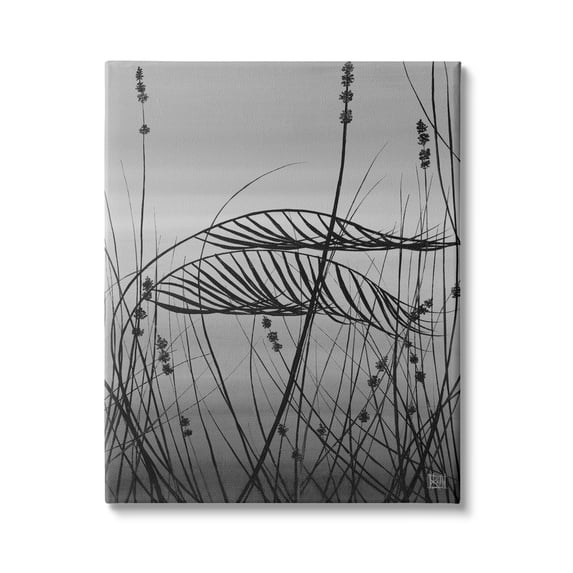 Stupell Indtries Tall Grass and Wildflowers Cloudy Storm Sky Photography,24 x 30,Design by Kelsey Hochstatter
