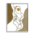 thumbnail image 1 of Stupell Indtries Tender Faces Line Drawing Abstract Orange Brown Shapes,16 x 20,Design by Birch&Ink, 1 of 7