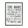 thumbnail image 1 of Stupell Indtries The More You Read Quote Rtic Plank Pattern,11 x 14,Design by Lettered and Lined, 1 of 7