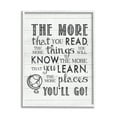 thumbnail image 1 of Stupell Indtries The More You Read Quote Rtic Plank Pattern,24 x 30,Design by Lettered and Lined, 1 of 7