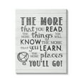thumbnail image 1 of Stupell Indtries The More You Read Quote Rtic Plank Pattern,30 x 40,Design by Lettered and Lined, 1 of 6