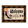 thumbnail image 1 of Stupell Indtries The Witch Is In Sign Spooky Halloween Welcome,19 x 13,Design by Andi Metz, 1 of 6