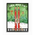 thumbnail image 1 of Stupell Indtries Traditional 'Snow Much Fun' Winter Season Ski Sign Designed by Andrea Tachiera, 1 of 4