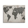 thumbnail image 1 of Stupell Indtries Travel Wander Explore Rtic World Map Grain Pattern,20 x 16,Design by Sd Graphics Studio, 1 of 6
