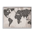thumbnail image 1 of Stupell Indtries Travel Wander Explore Rtic World Map Grain Pattern,30 x 24,Design by Sd Graphics Studio, 1 of 7