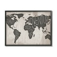 thumbnail image 1 of Stupell Indtries Travel Wander Explore Rtic World Map Grain Pattern,30 x 24,Design by Sd Graphics Studio, 1 of 7