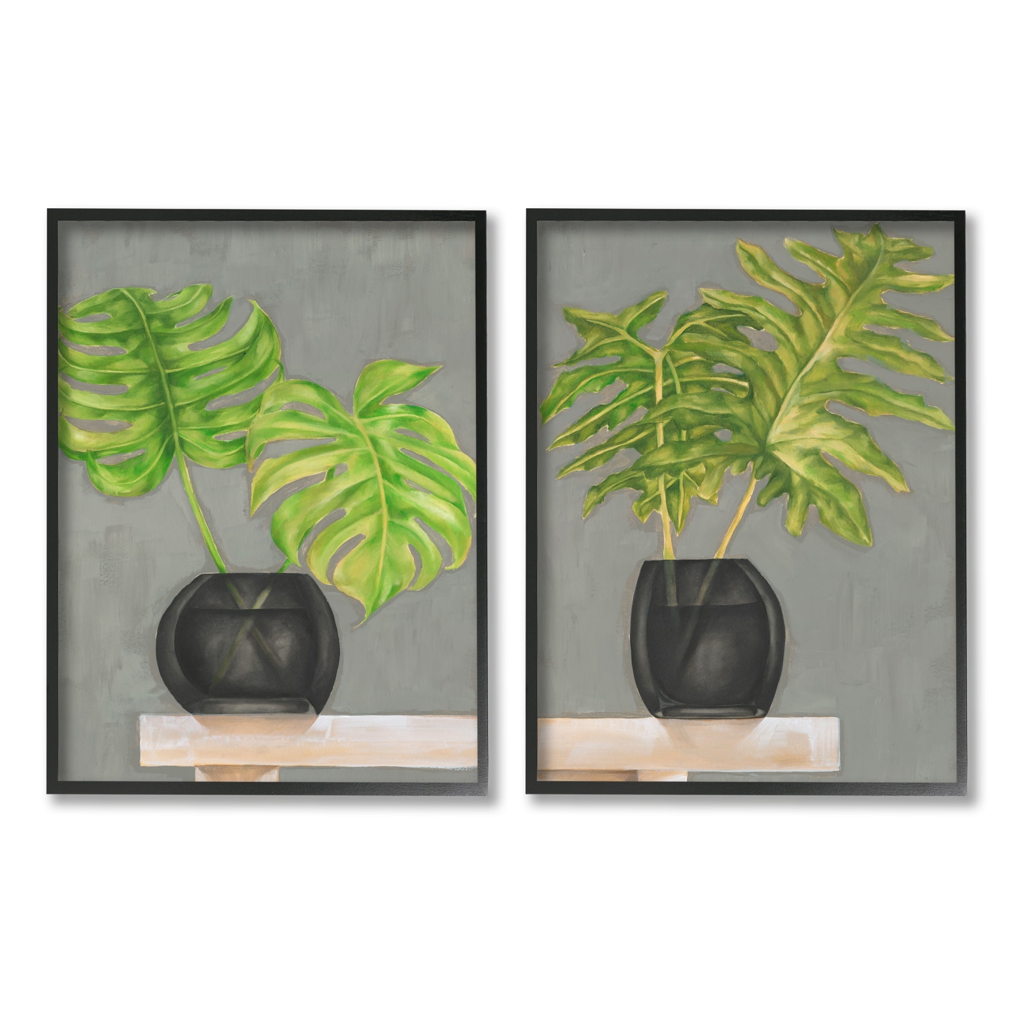 Stupell Indtries Tropical Plant Fronds Monstera Interior Still Life,16 x 20,Design by Jennifer Goldberger&nbsp;