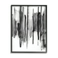 thumbnail image 1 of Stupell Indtries Vertical Black Ink Strokes Abstract Watercolor Over White,11 x 14,Design by VDK Atelier, 1 of 7
