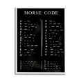 thumbnail image 1 of Stupell Indtries Vintage Morse Code Chart Alphabet and Numerals,24 x 30,Design by Vision Studio, 1 of 7
