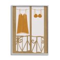 thumbnail image 1 of Stupell Indtries Vintage Orange Clothing European Architecture Balcony Clothesline,11 x 14,Design by Birch&Ink, 1 of 7