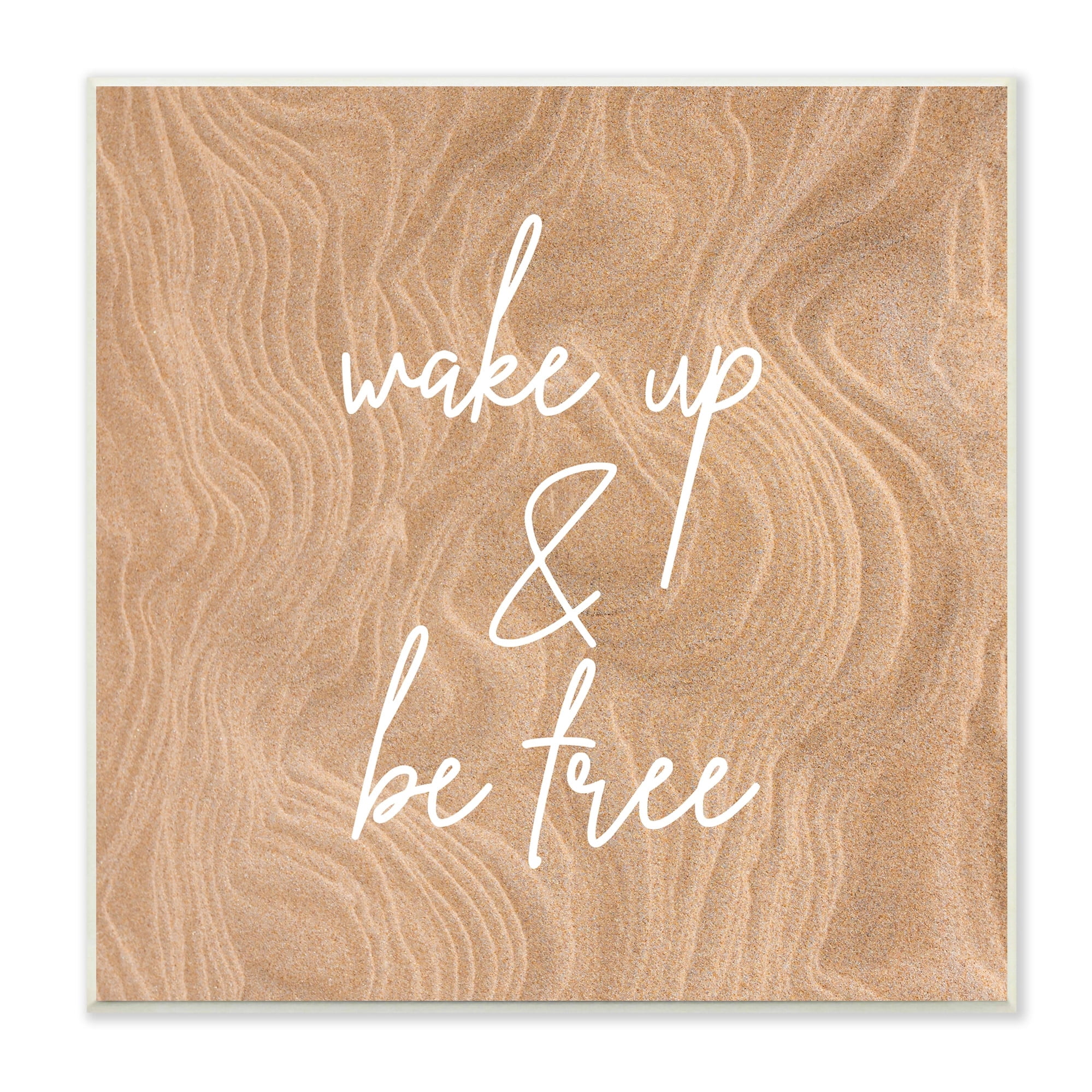 Stupell Indtries Wake Up and Be Free Phrase Modern Pattern,12 x 12,Design by Birch&Ink