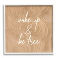 thumbnail image 1 of Stupell Indtries Wake Up and Be Free Phrase Modern Pattern,24 x 24,Design by Birch&Ink, 1 of 7
