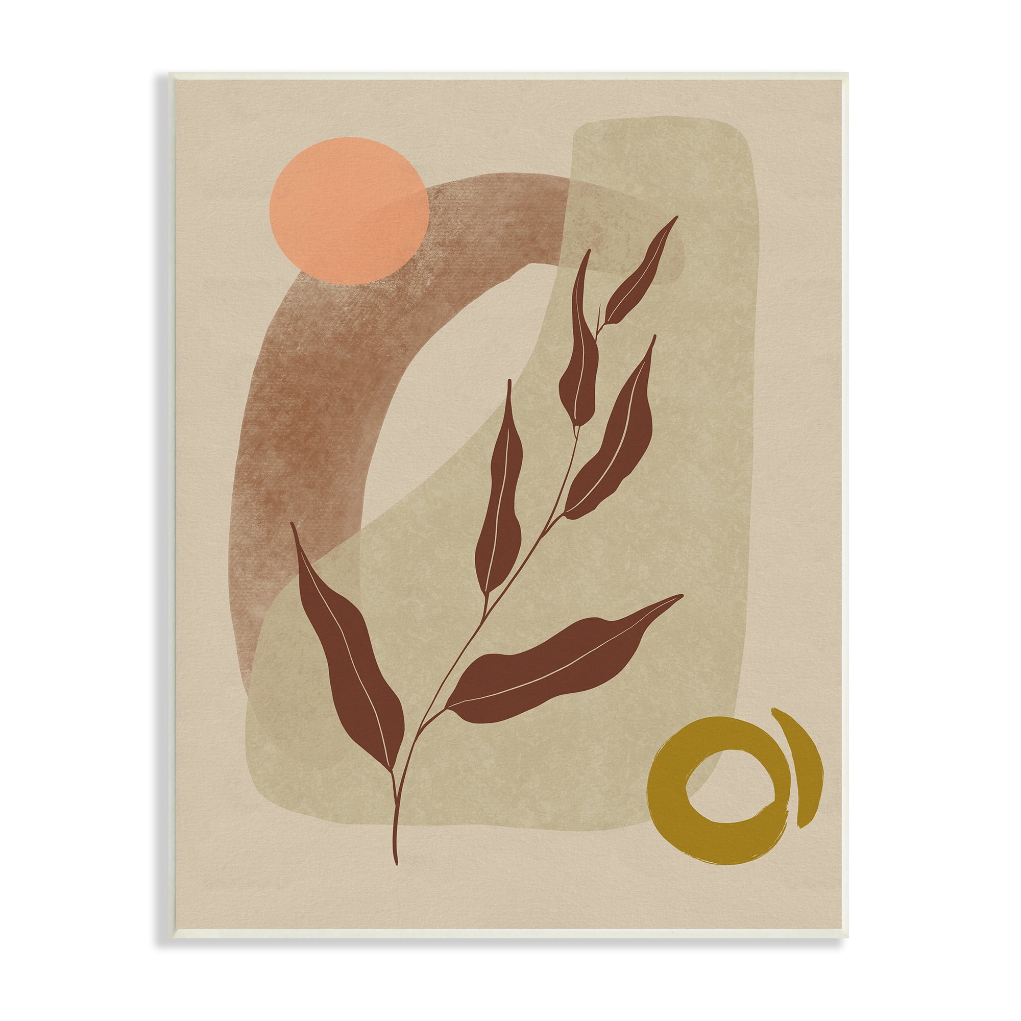 Stupell Indtries Warm Abstract Shapes Dessert Tone Collage Brown Orange,10 x 15,Design by Nicholas Holman&nbsp;