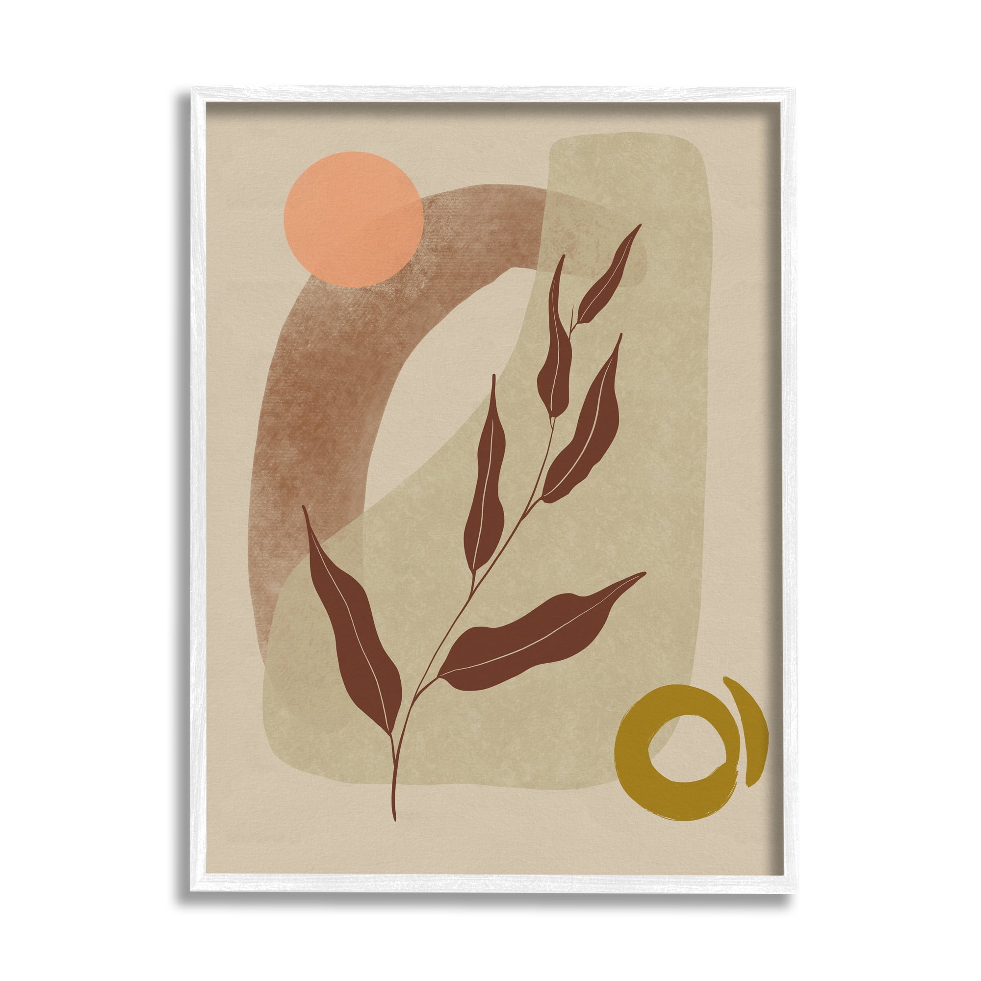 Stupell Indtries Warm Abstract Shapes Dessert Tone Collage Brown Orange,11 x 14,Design by Nicholas Holman&nbsp;