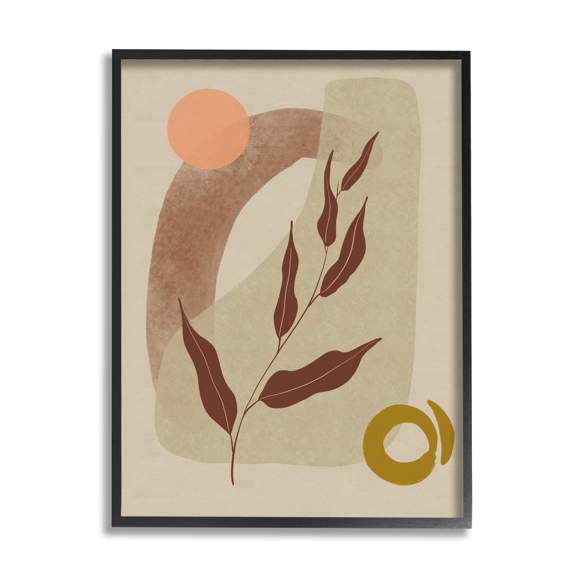 Stupell Indtries Warm Abstract Shapes Dessert Tone Collage Brown Orange,24 x 30,Design by Nicholas Holman&nbsp;