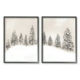 thumbnail image 1 of Stupell Indtries Winter Trees Abstract Snowy Landscape Beige White,24 x 30,Design by Daphne Polselli, 1 of 5