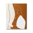 thumbnail image 1 of Stupell Indtries Woman Behind Palm Leaf Abstract Portrait Orange White,16 x 20,Design by Birch&Ink, 1 of 6