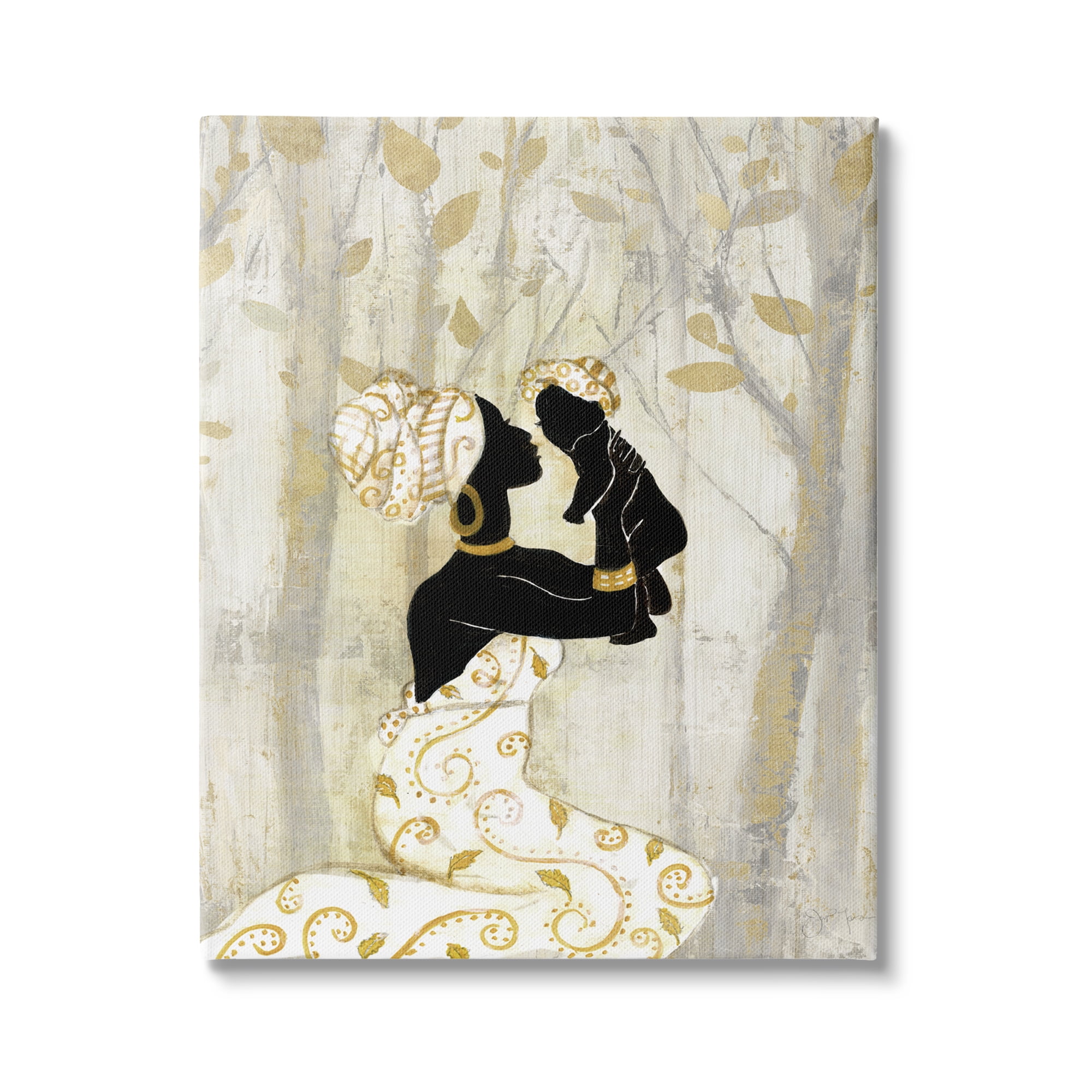 Stupell Indtries Woman Holding Baby Soft Neutral Tree Forest,30 x 40,Design by Tava Studios
