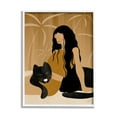 thumbnail image 1 of Stupell Indtries Woman In Jungle Resting with Black Panther,11 x 14,Design by Birch&Ink, 1 of 7