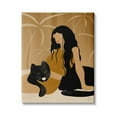 thumbnail image 1 of Stupell Indtries Woman In Jungle Resting with Black Panther,30 x 40,Design by Birch&Ink, 1 of 6