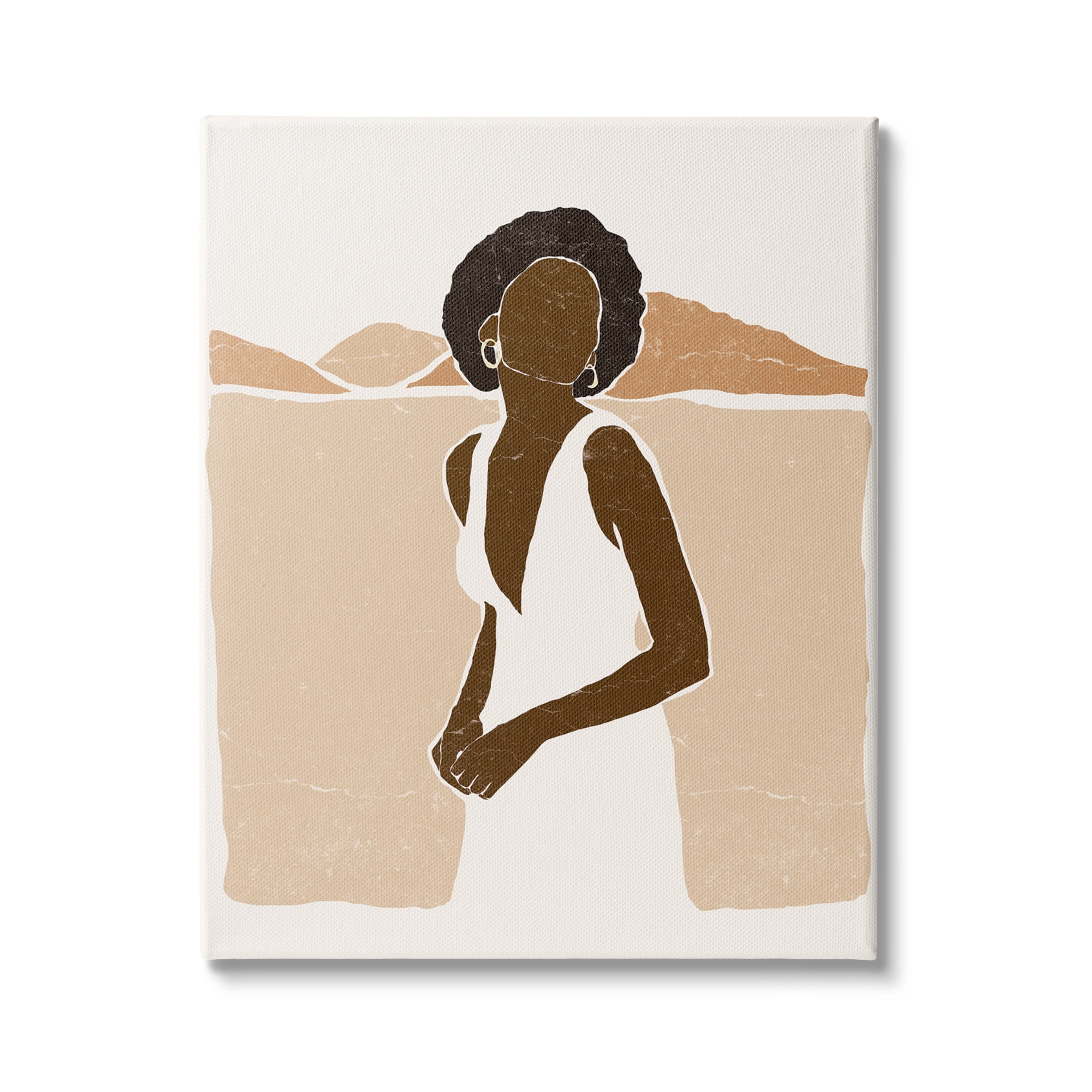 Stupell Indtries Woman Standing in Desert Canyon Mountain Landscape,36 x 48,Design by Yuyu Pont
