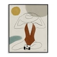 thumbnail image 1 of Stupell Industries Contemporary Woman in Orange Swimsuit Abstract Beach Landscape Black Framed Giclee Art, 16 x 20, by Birch&Ink, 1 of 7