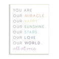 thumbnail image 1 of Stupell Indtries You are Our Miracle List Family Child Phrases,13 x 19,Design by Anna Quach, 1 of 6