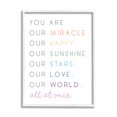 thumbnail image 1 of Stupell Indtries You are Our Miracle List Family Child Phrases,16 x 20,Design by Anna Quach, 1 of 7