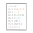 thumbnail image 1 of Stupell Indtries You are Our Miracle List Family Child Phrases,24 x 30,Design by Anna Quach, 1 of 7