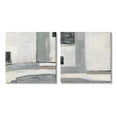 thumbnail image 1 of Stupell Industrial Abstract Grey Geometric Abstract Painting Gallery Wrapped Canvas Print Wall Art, Set of 2, 1 of 7