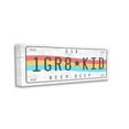 thumbnail image 1 of Stupell Industries 1 GR8 KID Rainbow Car License Plate, 13 x 30, Design by Daphne Polselli, 1 of 5