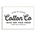thumbnail image 1 of Stupell Industries 24 Hour Cotton Co. Laundry Sign Same Day Service, 13 x 19, Designed by Lettered and Lined, 1 of 6