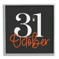 thumbnail image 1 of Stupell Industries 31 October Halloween Date Holiday Painting Gray Framed Art Print Wall Art, 12 x 12, 1 of 8