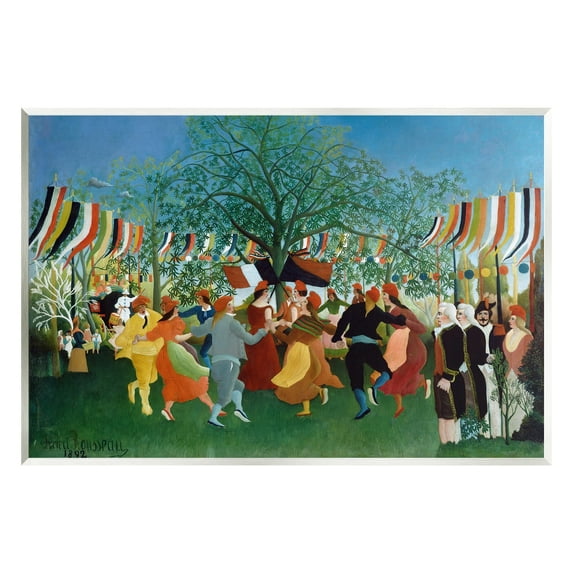 Stupell Industries A Centennial of Independence Henri Rousseau Classic Painting Painting Unframed Art Print Wall Art, Design by one1000paintings