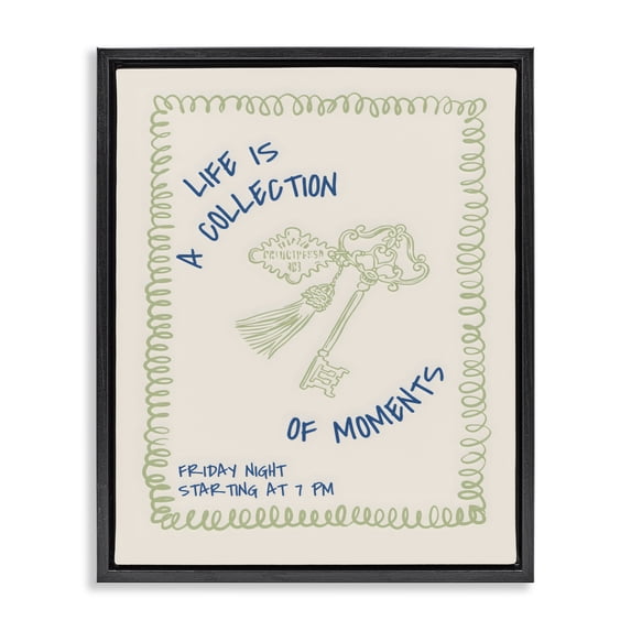 Stupell Industries Modern A Collection of Moments Black Floating Frame Canvas Art, 17 x 21, by The Prints Vibe