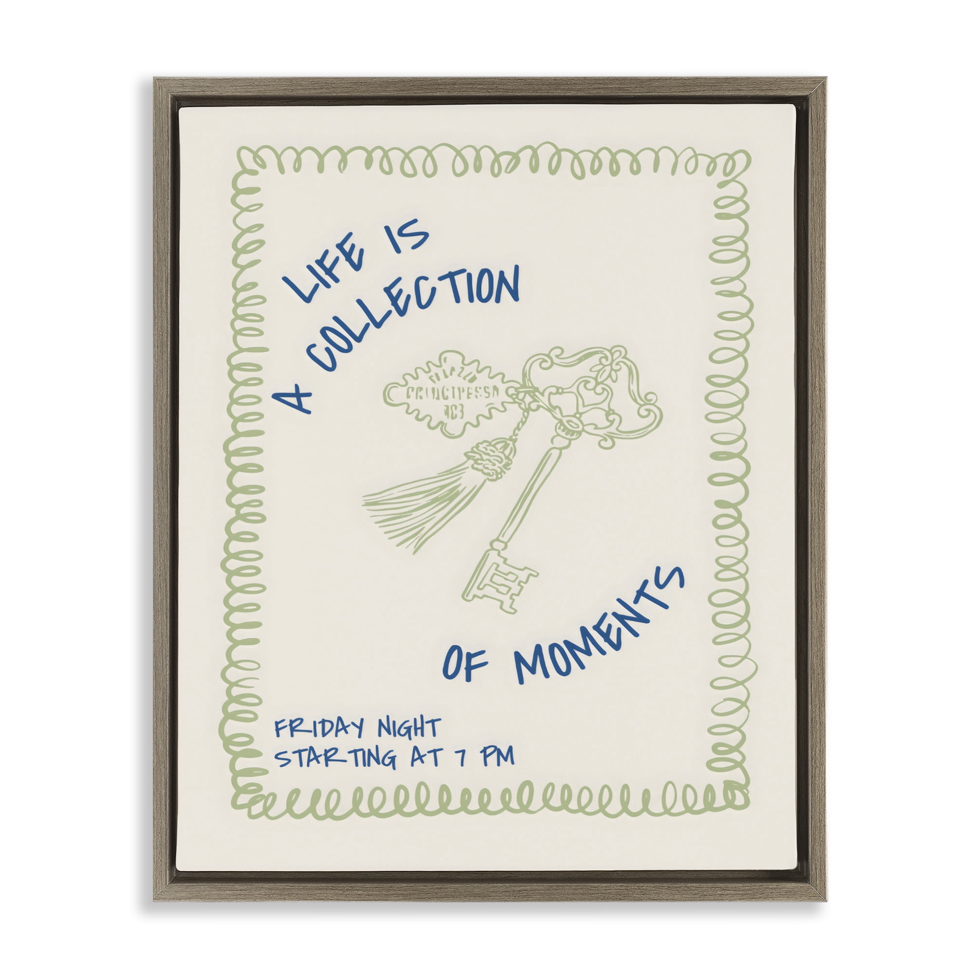 Stupell Industries A Collection of Moments Brown Framed Floater Canvas Wall Art, design by The Prints Vibe