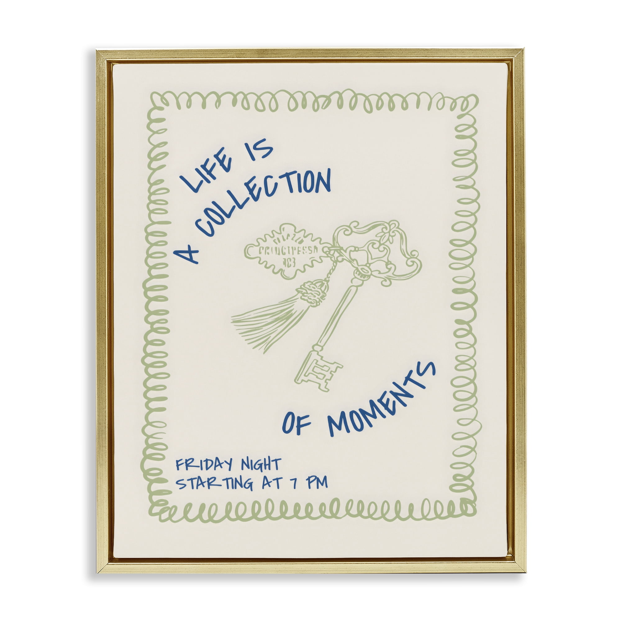 Stupell Industries A Collection of Moments Gold Framed Floater Canvas Wall Art, design by The Prints Vibe