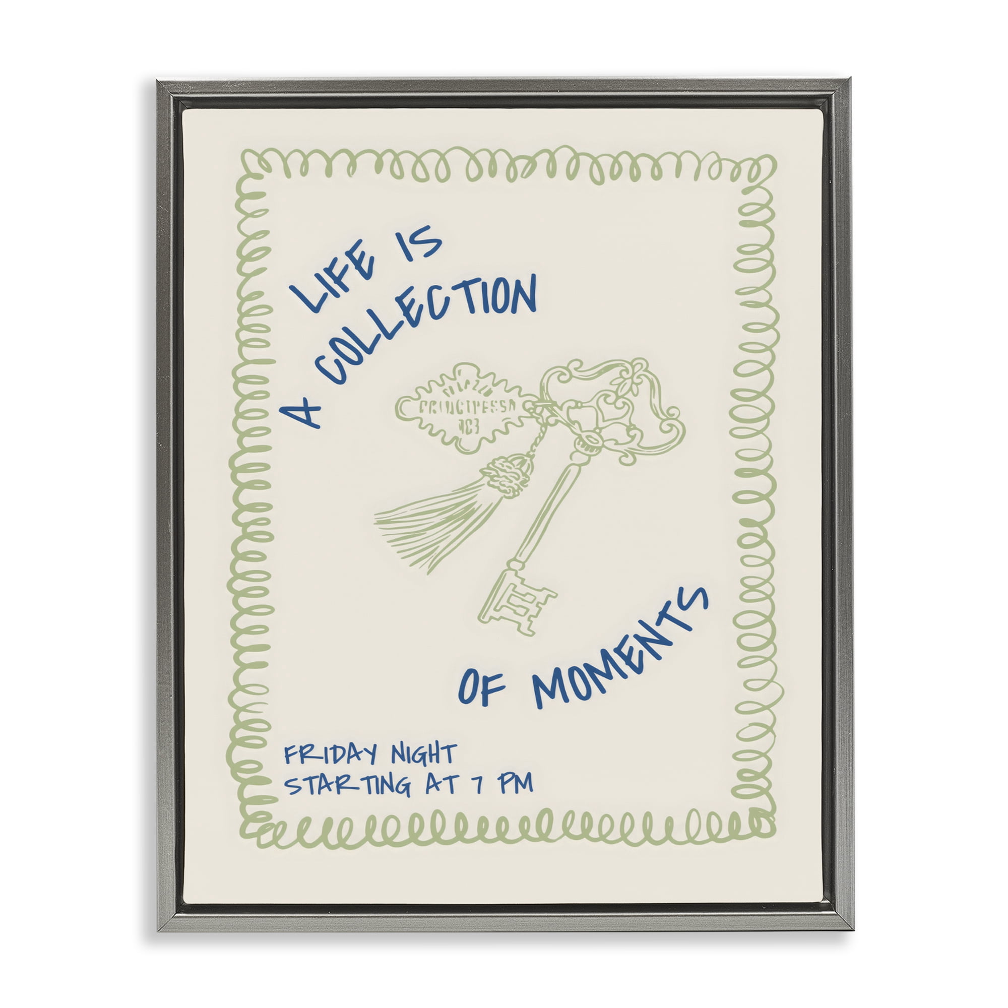 Stupell Industries A Collection of Moments Gray Framed Floater Canvas Wall Art, design by The Prints Vibe