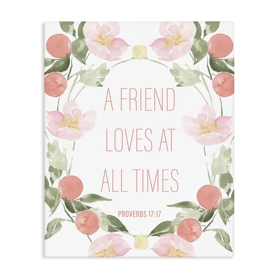 Stupell Industries Farmhouse A Friend Loves At All Times Canvas Art, 36 x 48, by Lucille Price