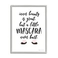 thumbnail image 1 of Stupell Industries A Little Mascara Never Hurt Phrase Glam Lashes, 11 x 14, Design by Stephanie Workman Marrott, 1 of 7