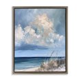 thumbnail image 1 of Stupell Industries Transitional A Storm Is Coming on Beach Brown Floating Frame Canvas Art, 17 x 21, by Petals Prints Design, 1 of 8