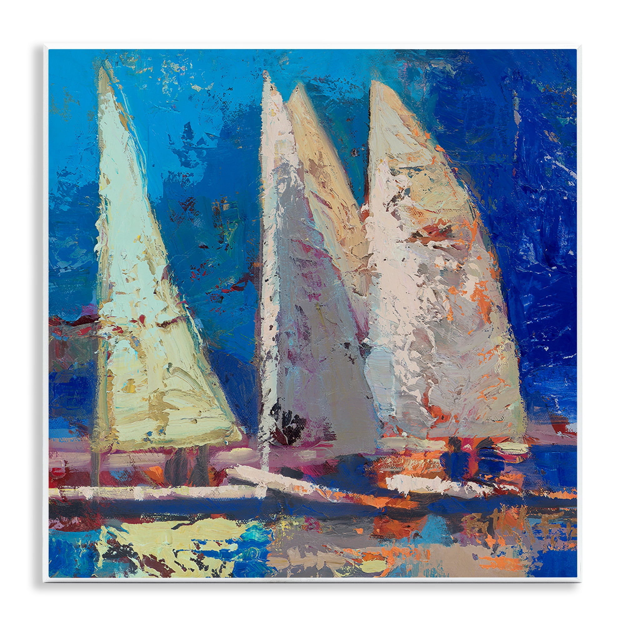 Stupell Industries A Strong Wind Sailboats Wall Plaque Art, design by Beth A. Forst