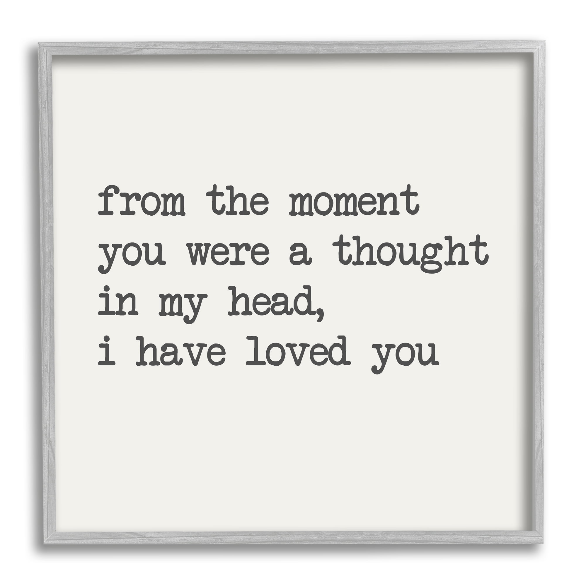 Stupell Industries A Thought In My Head Love Motivational Phrase, 12 x 12, Design by Sd Graphics Studio