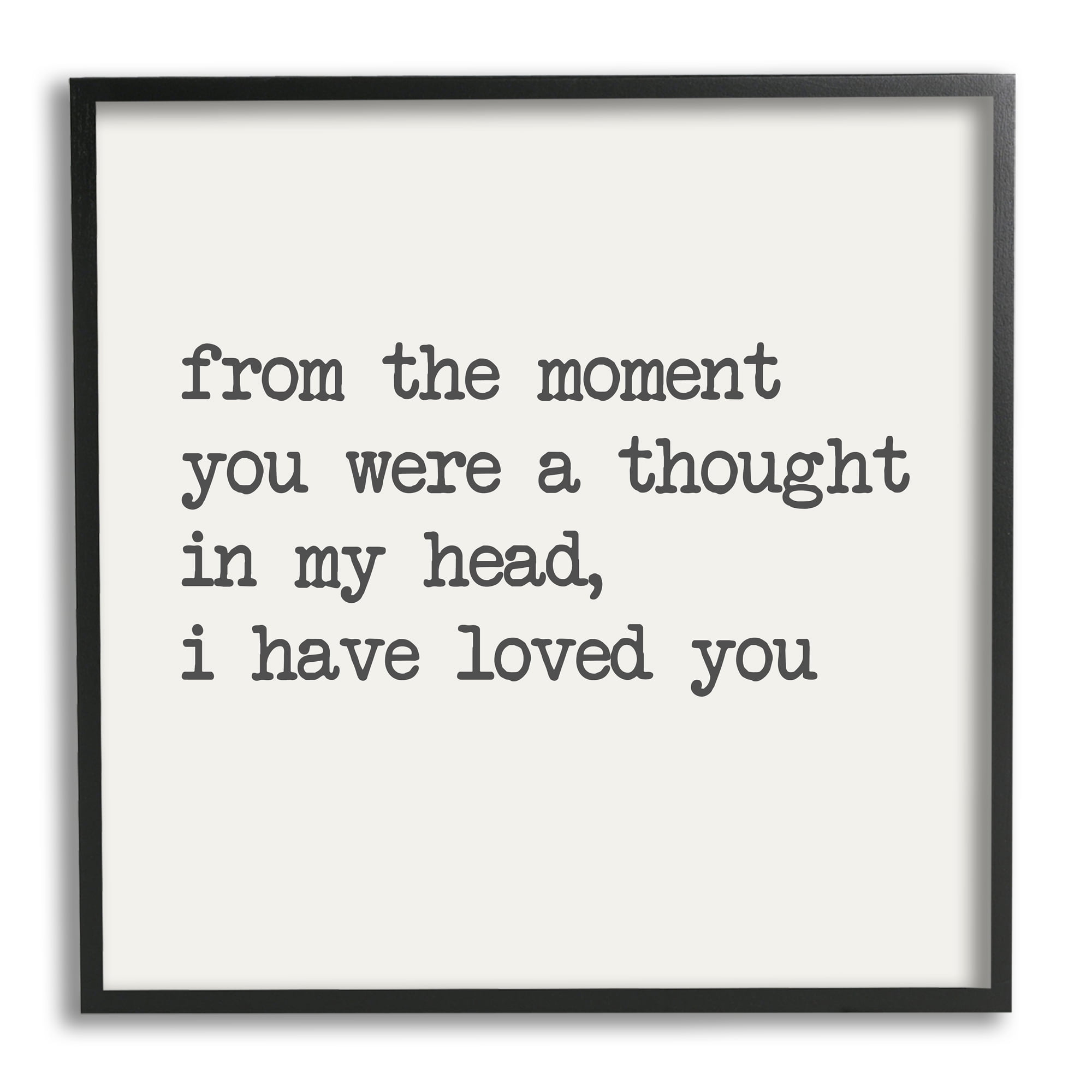 Stupell Industries A Thought In My Head Love Motivational Phrase, 24 x 24, Design by Sd Graphics Studio