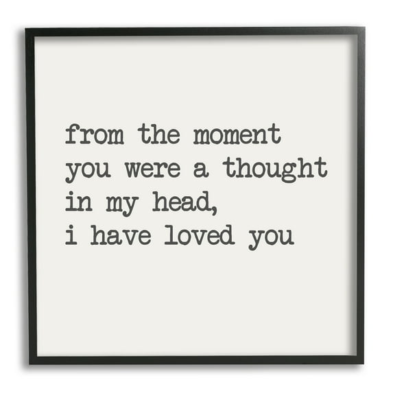 Stupell Industries A Thought In My Head Love Motivational Phrase, 24 x 24, Design by Sd Graphics Studio