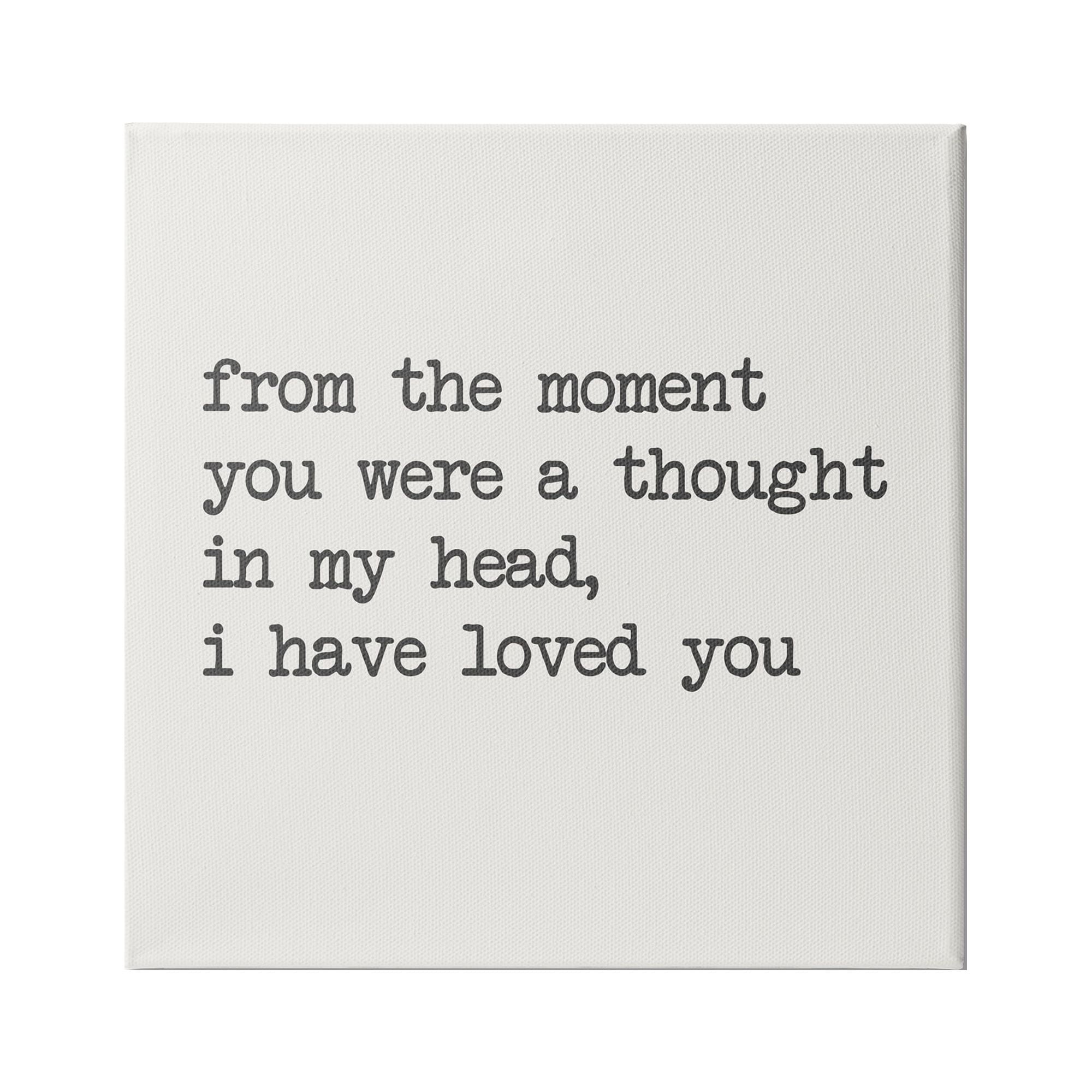 Stupell Industries A Thought In My Head Love Motivational Phrase, 36 x 36, Design by Sd Graphics Studio